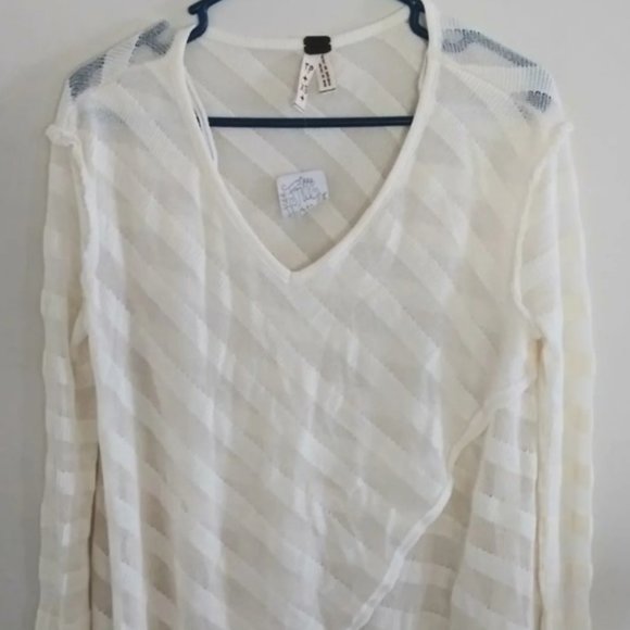 NWT Free People Ivory Crossover Tunic, Size XS - Picture 3 of 6